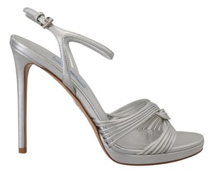 Leder Sandalen mit hohen Absätzen