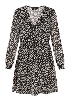 Faina Kleid Frauen cremeweiß schwarz