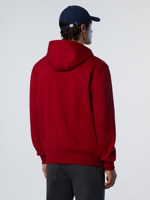 North Sails Kapuzenpullover Durchgehender Reißverschluss mit gesticktem Logo