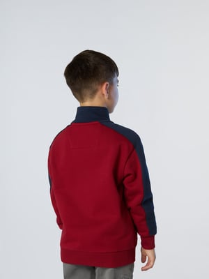 North Sails Sweatshirt Durchgehender Reißverschluss mit amerikanischer Flagge