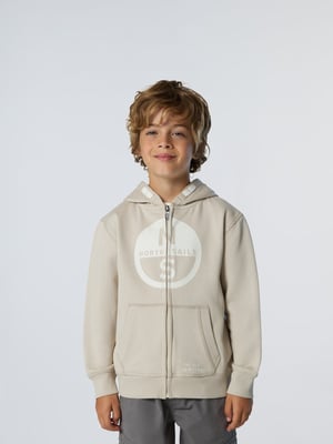 North Sails Kapuzenpullover Durchgehender Reißverschluss mit Maxi-Logo