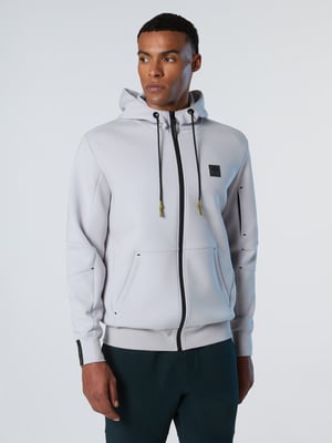North Sails Sweatshirt Scuba-Gewebe mit durchgehendem Reißverschluss