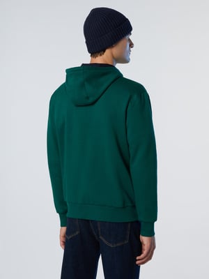 North Sails Kapuzenpullover Durchgehender Reißverschluss mit gesticktem Logo