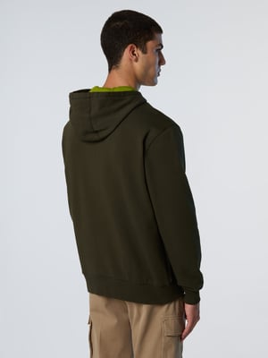 North Sails Kapuzenpullover Durchgehender Reißverschluss mit gesticktem Logo