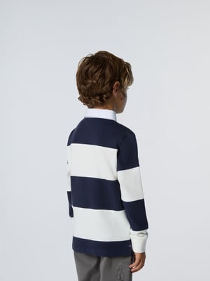 North Sails Rugby-Oberteil Gestreiftes Langarmshirt