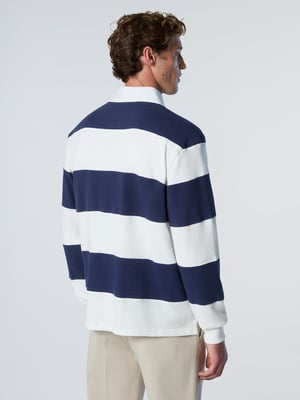 North Sails Rugby-Oberteil Gestreiftes Langarmshirt