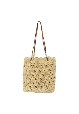 IZIA Einkaufstasche Einkaufstasche Frauen Beige