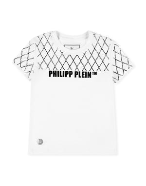 T-Shirt Round Neck Ss Crystal Plein