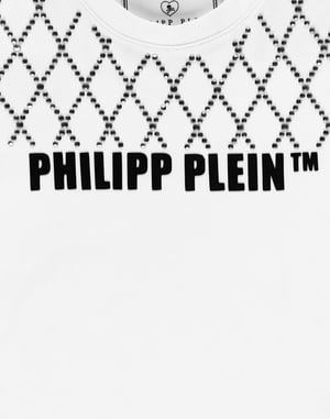 T-Shirt Round Neck Ss Crystal Plein