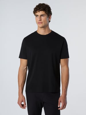 North Sails T-Shirt Interlock-Gewebe mit Etikett
