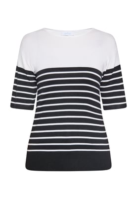 usha T-Shirt Damen schwarz weiss