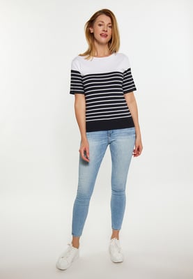 usha T-Shirt Damen schwarz weiss