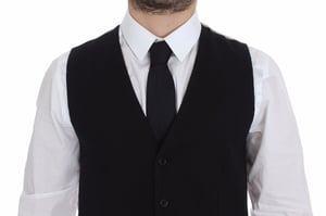 Schwarze Strickweste
