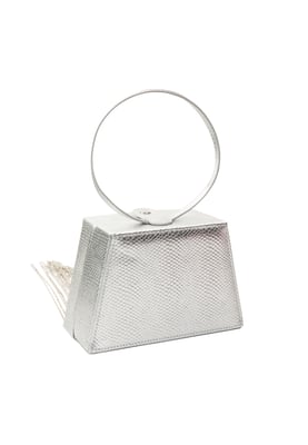 Faina Clutch/Abendtasche Damen Silber