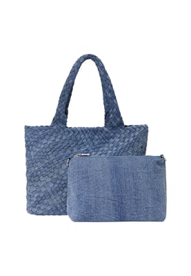 usha 2-IN-1-Tragetaschen-Set 2-IN-1-Tragetaschen-Set Frauen Blau