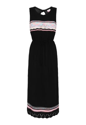 IZIA Kleid Frauen schwarz mehrfarbig