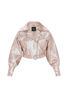 Faina Jacke Frauen beige silber