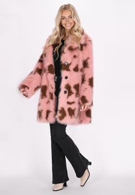 IZIA Mantel Damen Rosébraun