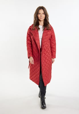 usha Steppmantel Damen Vintage Rot