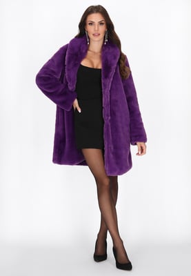 Faina Mantel Frauen lila