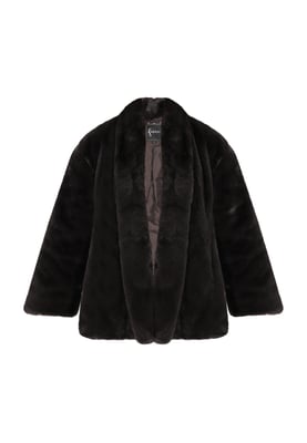 Faina Jacke Damen dunkelbraun