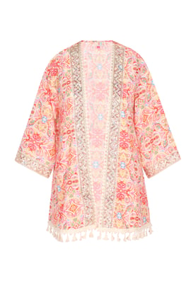 IZIA Kimono Damen Rosa Mehrfarbig