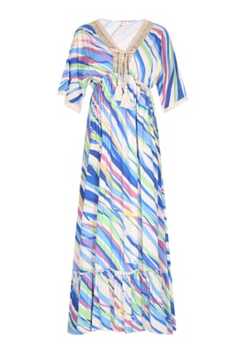 IZIA Kleid Damen Blau Mehrfarbig