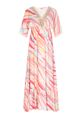 IZIA Kleid Damen Rosa Mehrfarbig