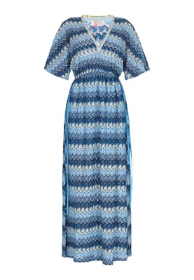 IZIA Kleid Damen Blau Mehrfarbig