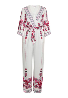 usha Overall Damen Weiss Mehrfarbig