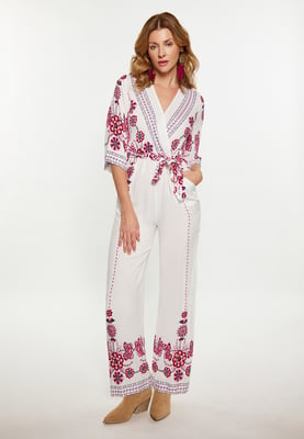 usha Overall Damen Weiss Mehrfarbig