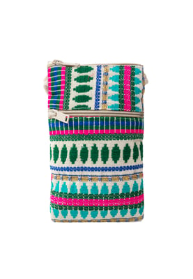 IZIA Handytasche Damen Grün Mehrfarbig