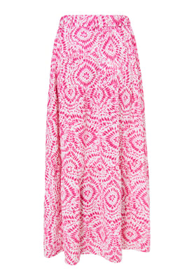 IZIA Maxirock mit Print Damen Rosa