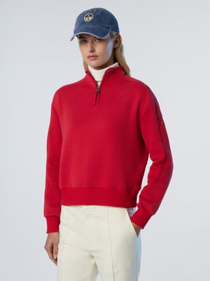 North Sails Sweatshirt mit halbem Reißverschluss Winter-Fleece