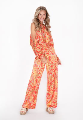 IZIA Hose Frauen orange mehrfarbig