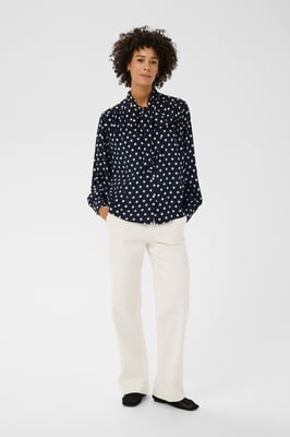 Langarm-Bluse YaninaPW Langarm-Bluse Lockere Passform