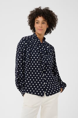 Langarm-Bluse YaninaPW Langarm-Bluse Lockere Passform
