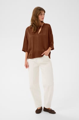 Kurzarm-Bluse SLMirabella Kurzarm-Bluse Lockere Passform