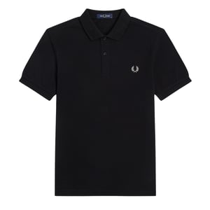 Fred Perry Schwarzes Schlichtes Polohemd