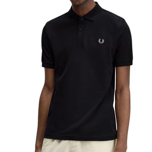 Fred Perry Schwarzes Schlichtes Polohemd