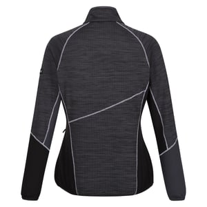 Regatta - "Hepley II" Fleecejacke Durchgehender Reißverschluss für Damen (Mittelgrau/Schwarz)