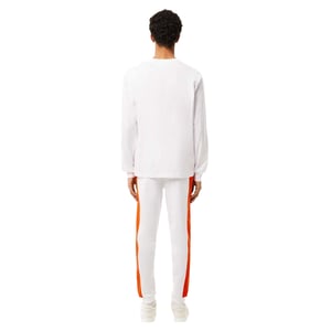 Lacoste - Jogginghosen für Herren (Weiß/Orange)