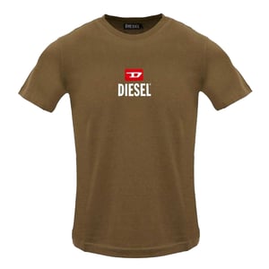 Diesel - "Just Small New D" T-Shirt für Herren (Kaffeebraun)