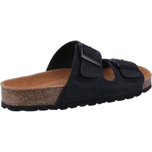 Hush Puppies Brixley Mule Wildleder Damen Schwarze Standard Sandalen