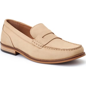 Base London Garfield Leder Herren Sand Farbene Slipper