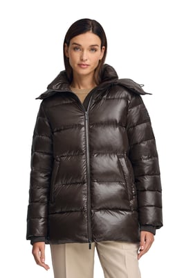 Jacke Ofelia braun mit Polo Club-Logo