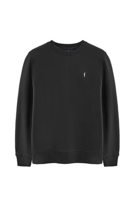 Sweatshirt schwarz im Relaxed Fit mit Rigby Go-Logo