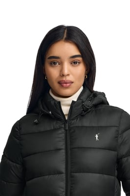 Jacke Salima Embroidery schwarz mit Rigby Go-Logo