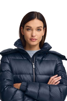Jacke Olena marineblau mit Polo Club Logo
