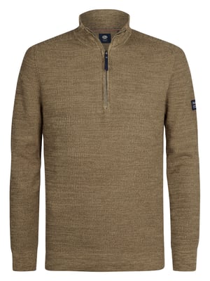 Petrol Industries - Pull Zippé Demi-Zip en Maille Nashville Herren